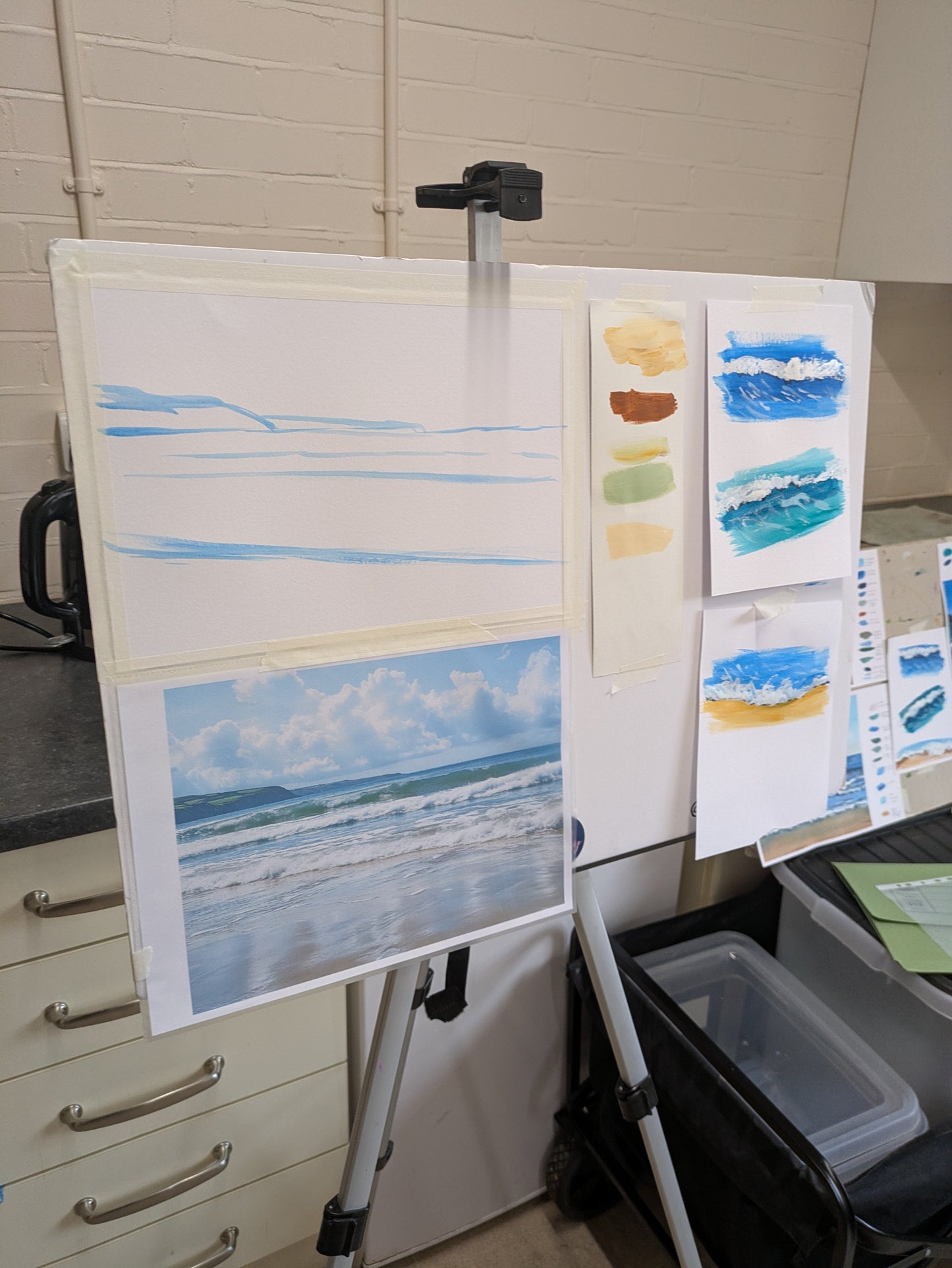 Weekly Acrylic Painting Classes, Hertfordshire - TUESDAY Morning Course - 7 week WINTER TERM #2 (Nov - Dec 25) - Datchworth Parish Church Hall, Hertfordshire