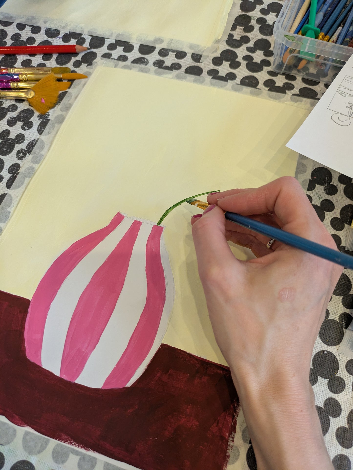 QUIRKY BLOOMS - Painting Workshop at Megan's Restaurant, Welwyn, Hertfordshire - Tuesday 30th SEPTEMBER 2025, 7.30pm