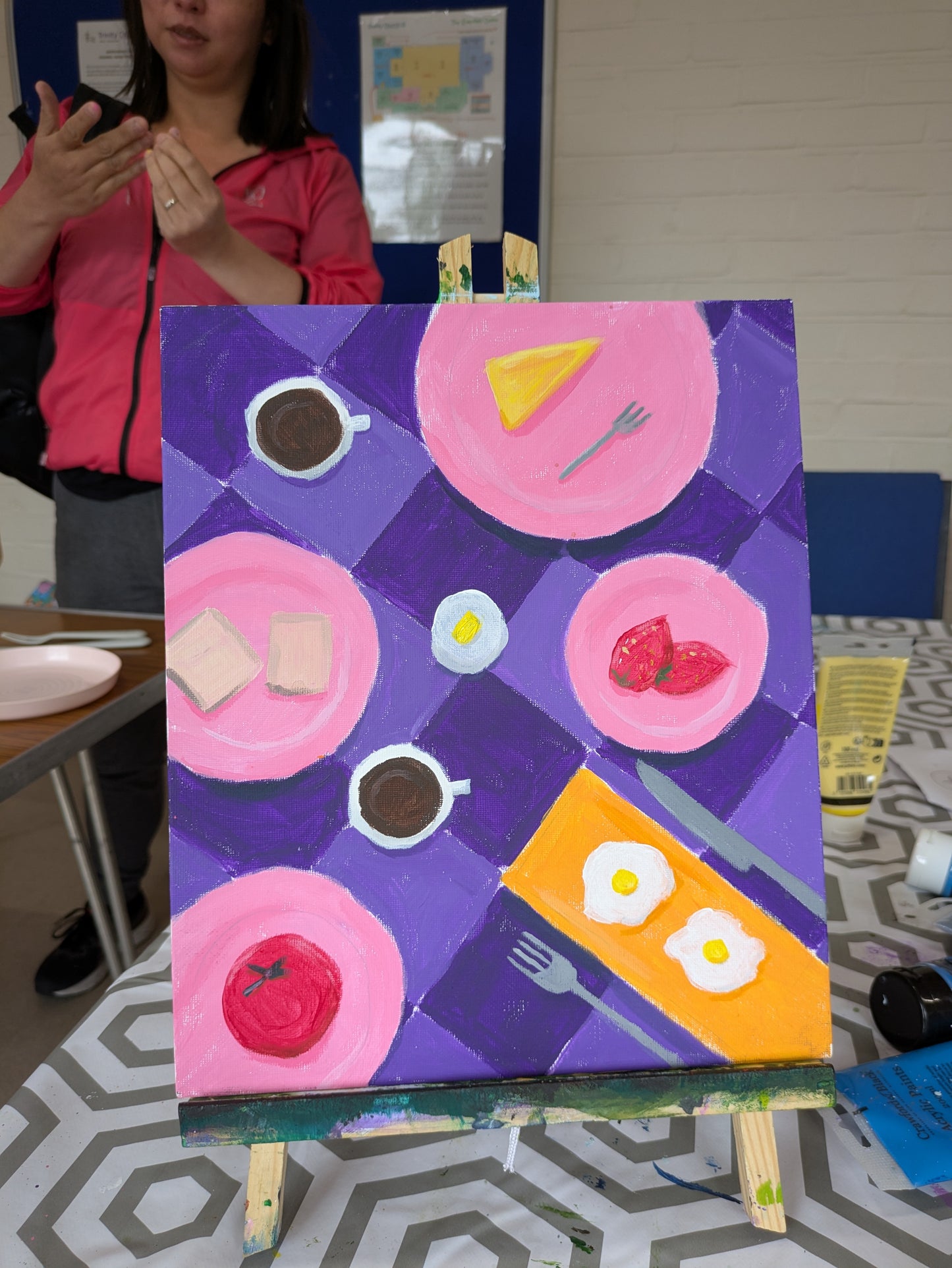 Weekly Acrylic Painting Classes, Hertfordshire - TUESDAY Morning Course - 7 week WINTER TERM #2 (Nov - Dec 25) - Datchworth Parish Church Hall, Hertfordshire
