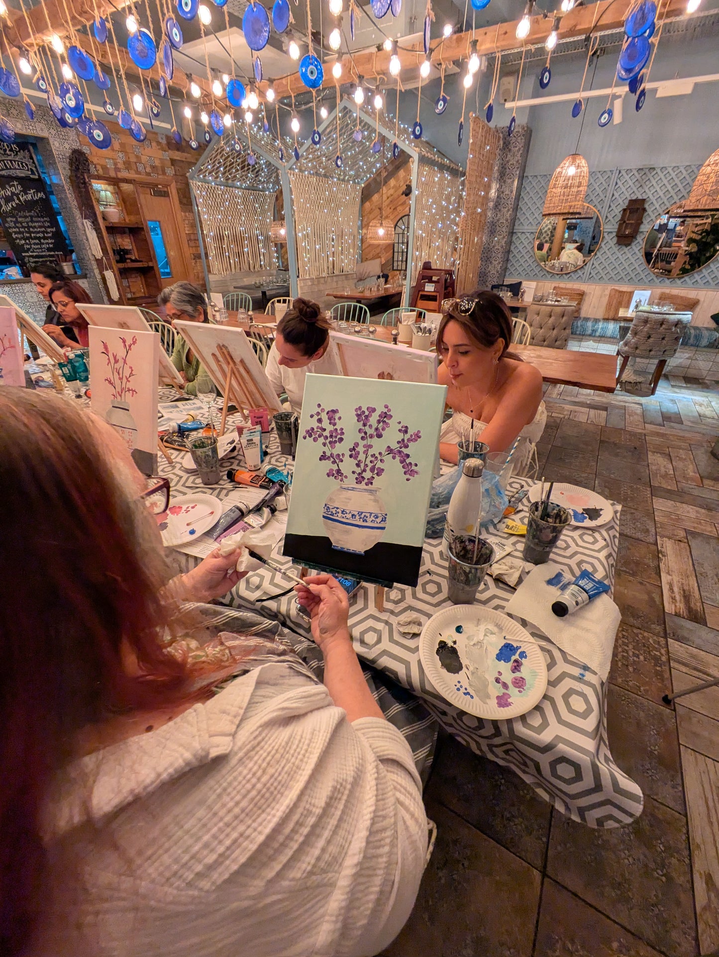 YELLOW SAKURA - Painting Workshop at Megan's Restaurant, Welwyn - Tuesday 1st OCTOBER 2025, 10am