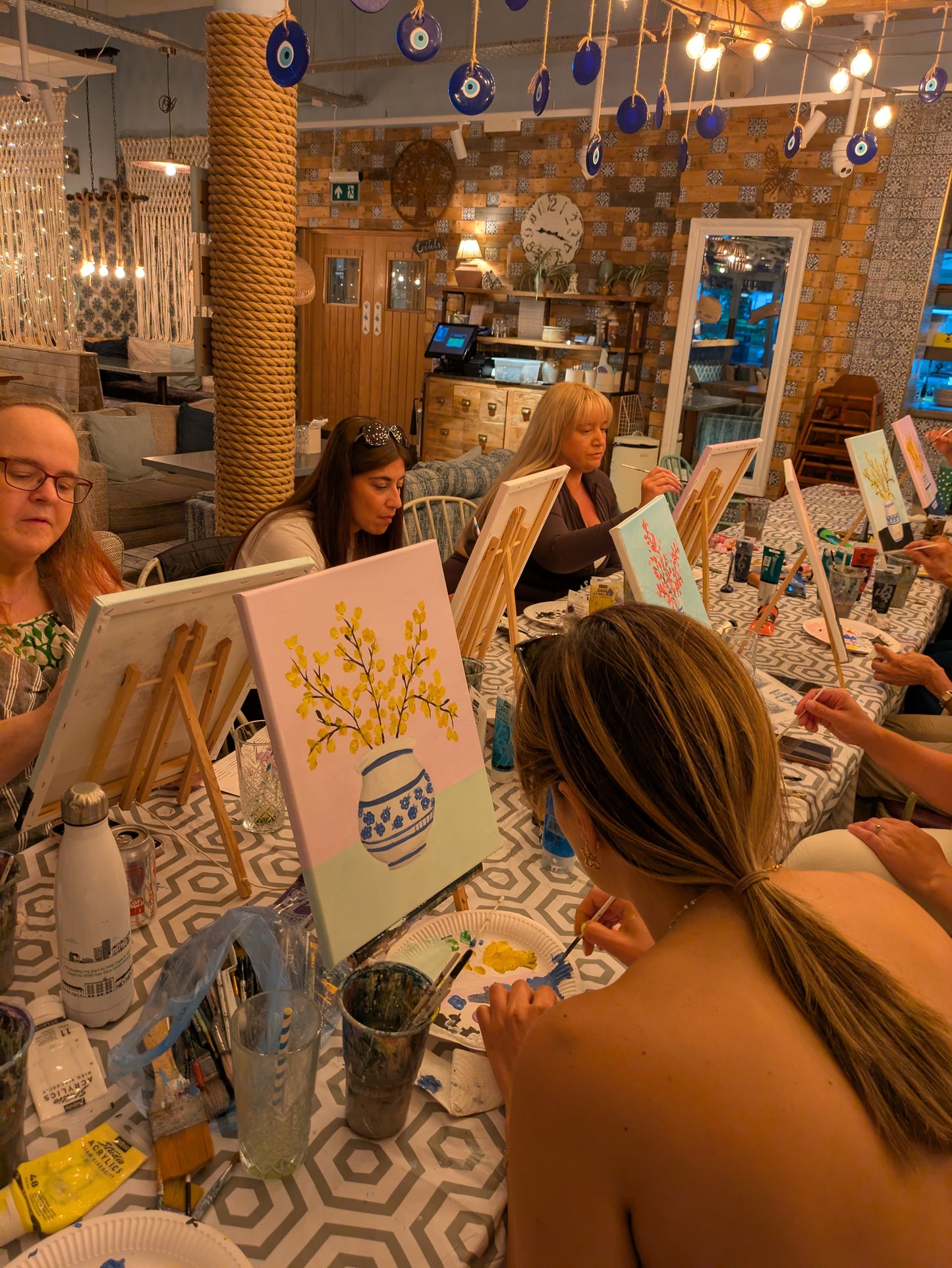 YELLOW SAKURA - Painting Workshop at Megan's Restaurant, Welwyn - Tuesday 1st OCTOBER 2025, 10am