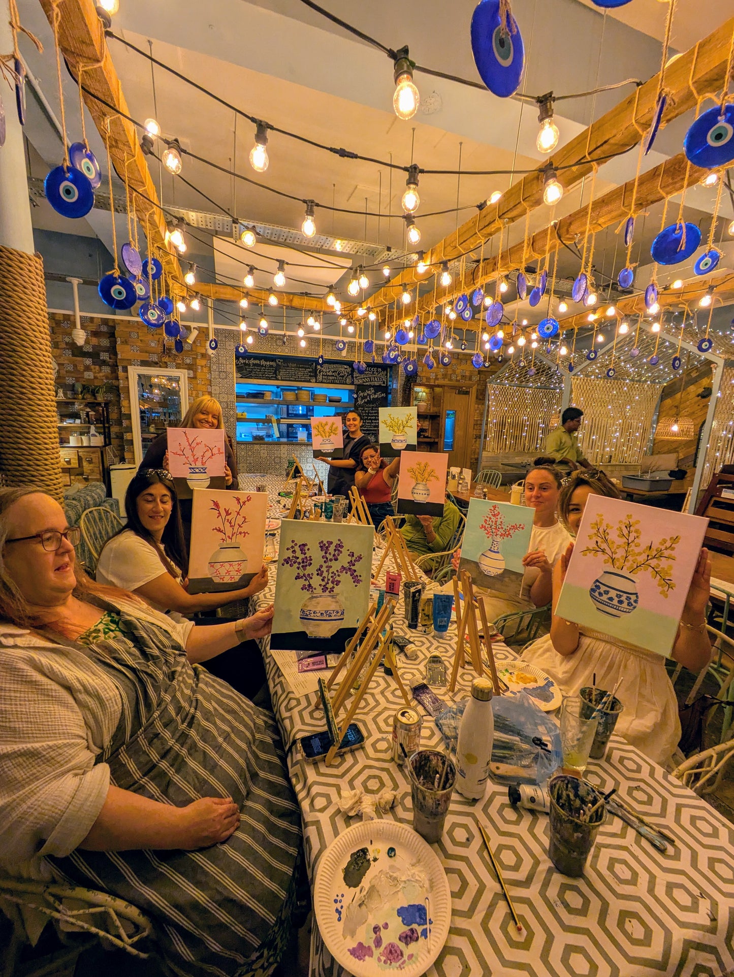 YELLOW SAKURA - Painting Workshop at Megan's Restaurant, Welwyn - Tuesday 1st OCTOBER 2025, 10am