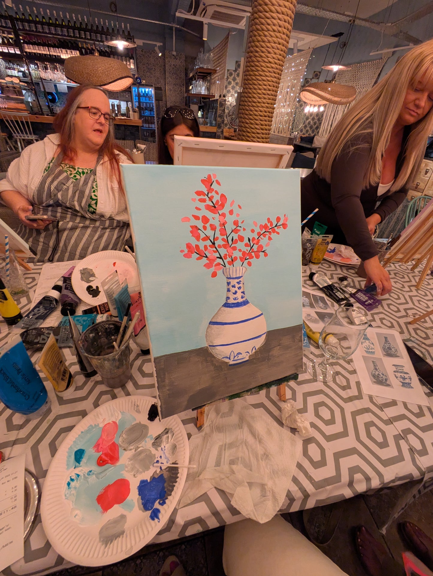 YELLOW SAKURA - Painting Workshop at Megan's Restaurant, Welwyn - Tuesday 1st OCTOBER 2025, 10am