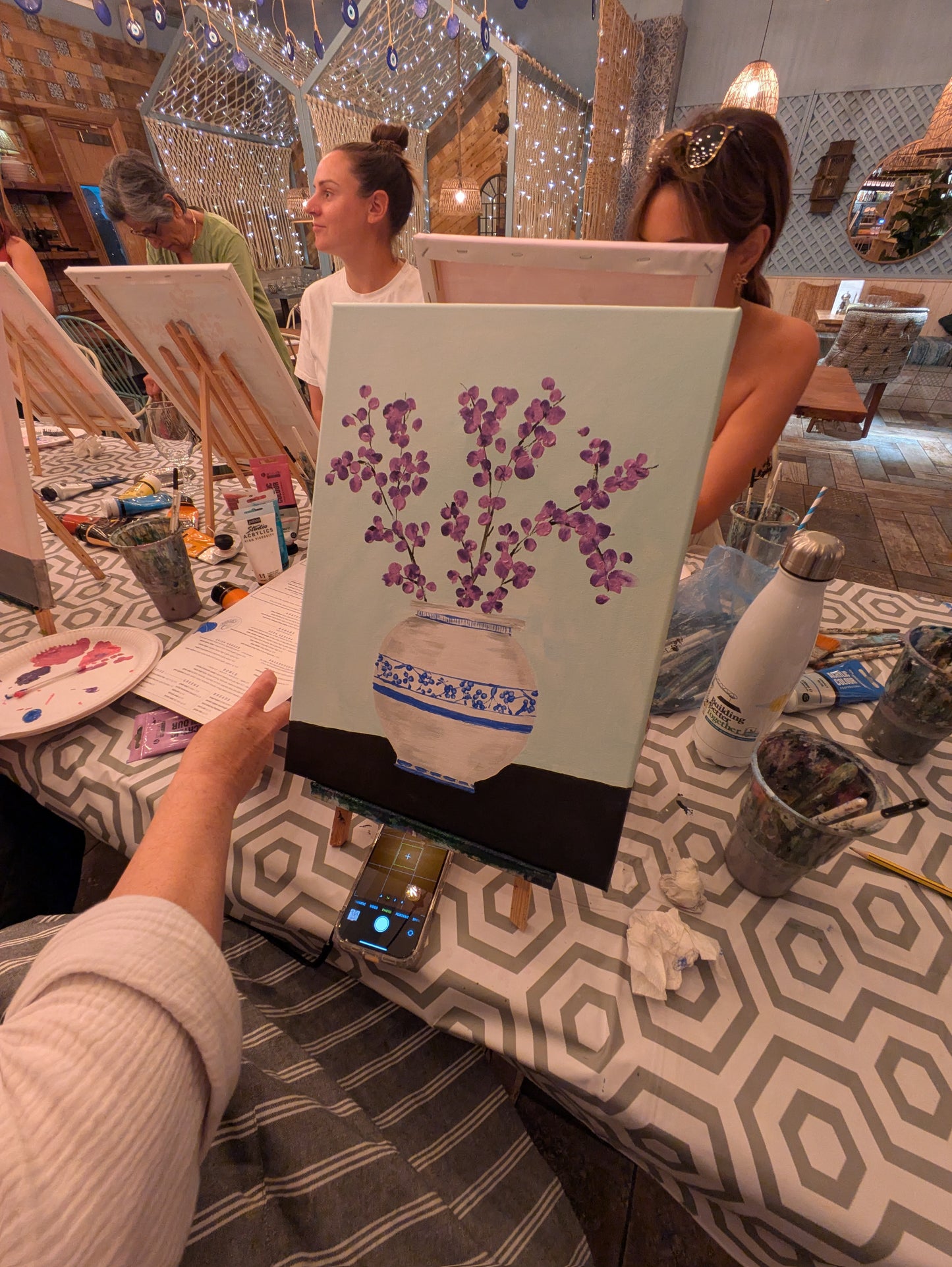 YELLOW SAKURA - Painting Workshop at Megan's Restaurant, Welwyn - Tuesday 1st OCTOBER 2025, 10am