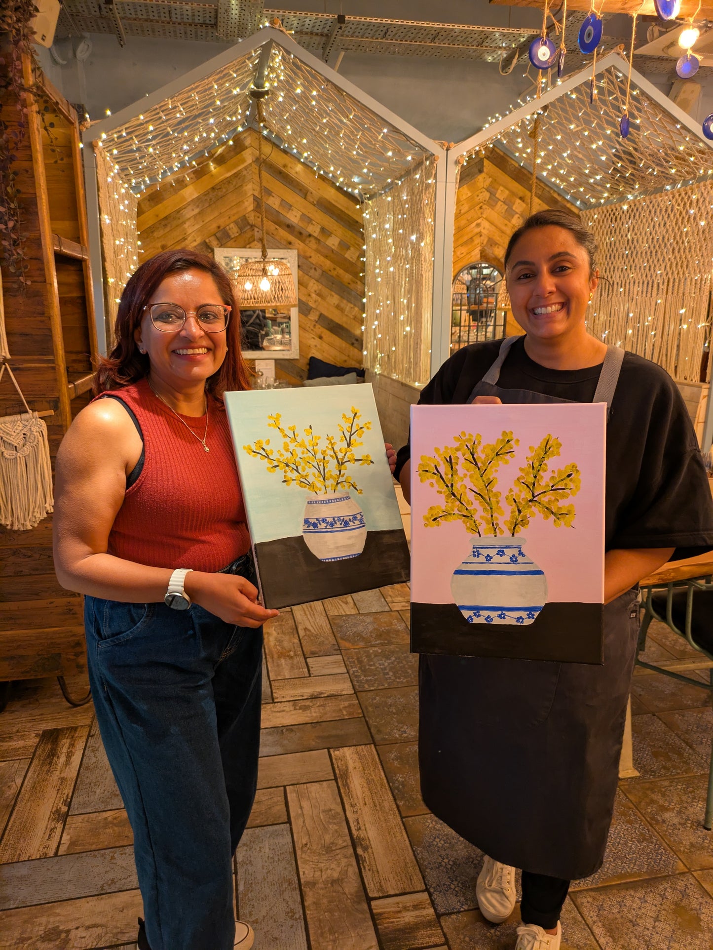 YELLOW SAKURA - Painting Workshop at Megan's Restaurant, Welwyn - Tuesday 1st OCTOBER 2025, 10am