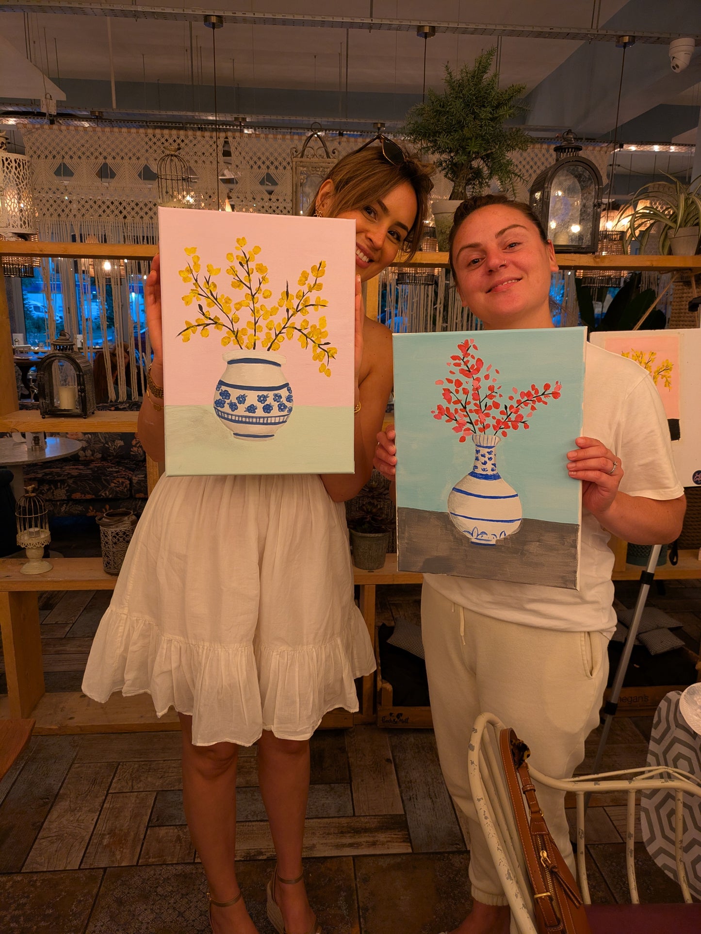 YELLOW SAKURA - Painting Workshop at Megan's Restaurant, Welwyn - Tuesday 1st OCTOBER 2025, 10am
