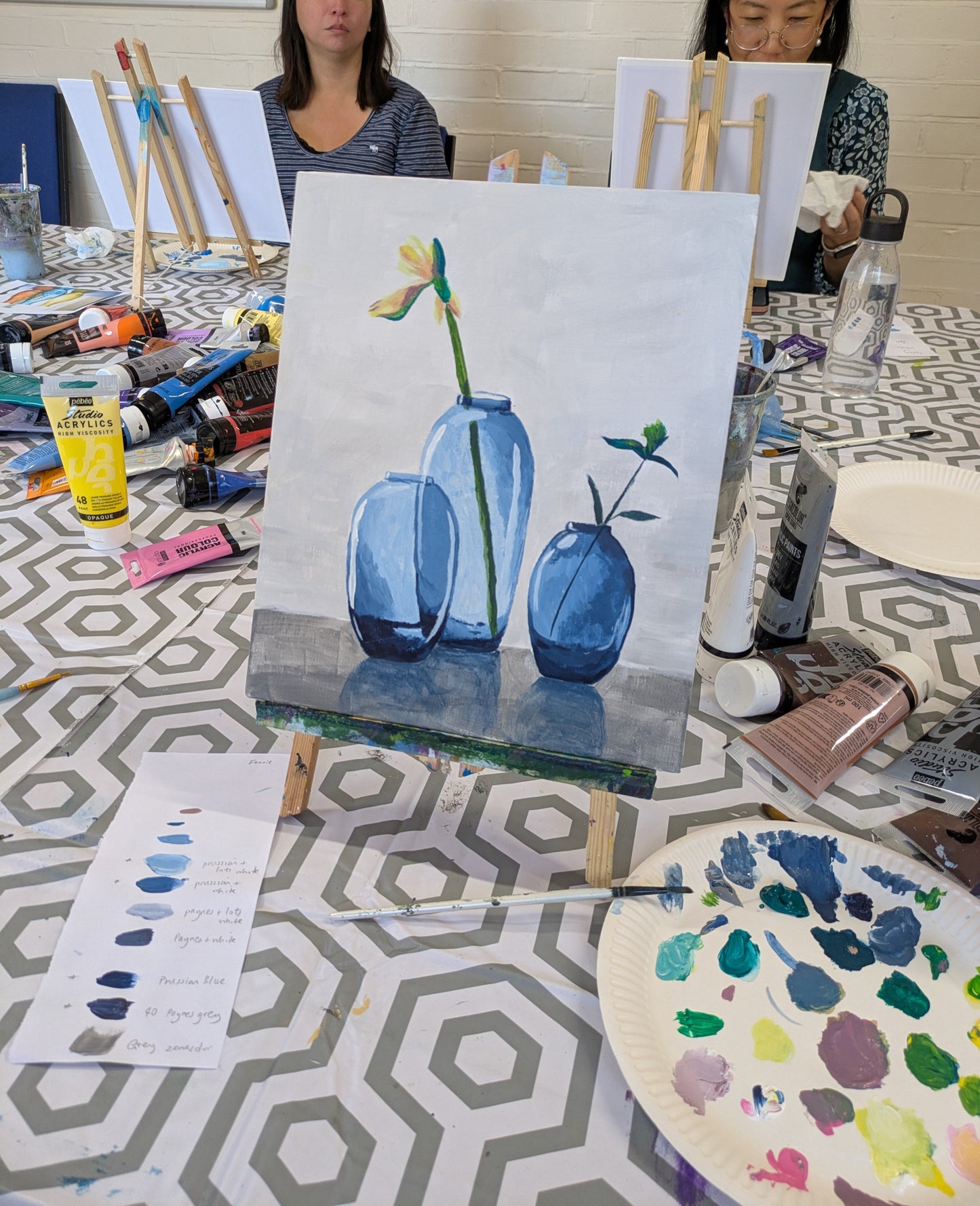 Weekly Acrylic Painting Classes, Hertfordshire - TUESDAY Morning Course - 7 week WINTER TERM #2 (Nov - Dec 25) - Datchworth Parish Church Hall, Hertfordshire