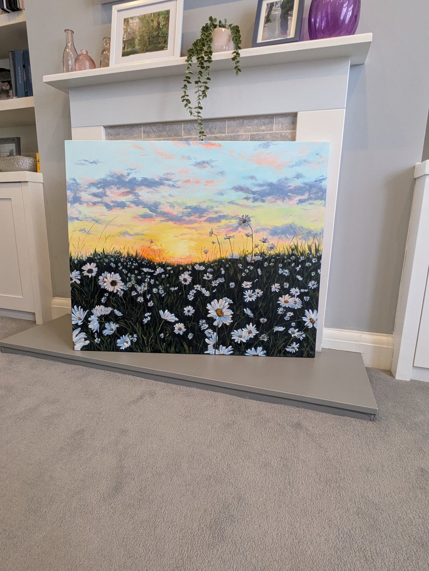 Wild Daisies (90x75cm)