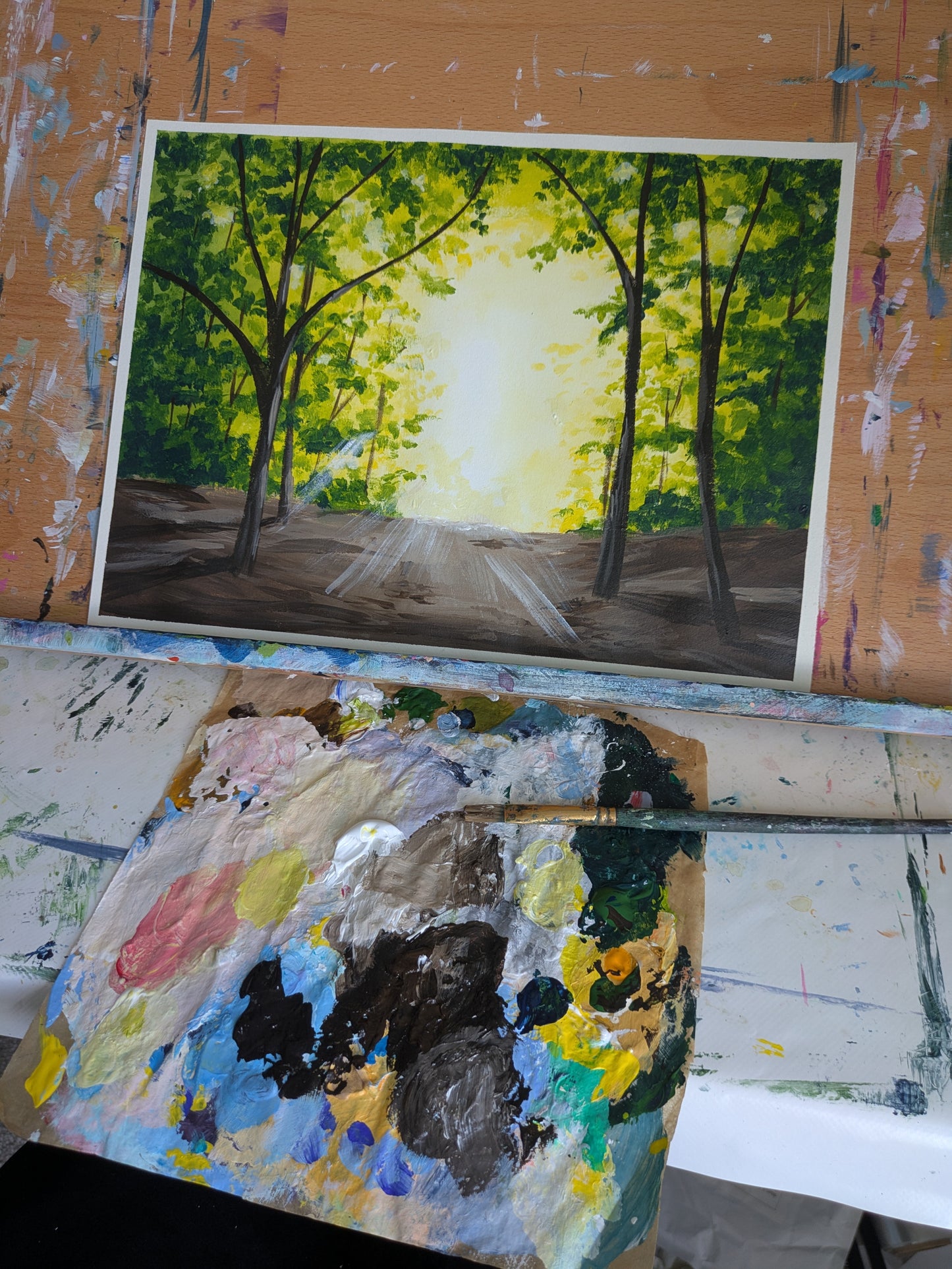 PATH TO THE LIGHT - Painting Workshop at The Griffin, Whetstone, London - Thursday 5th MARCH 2026, 7.30pm