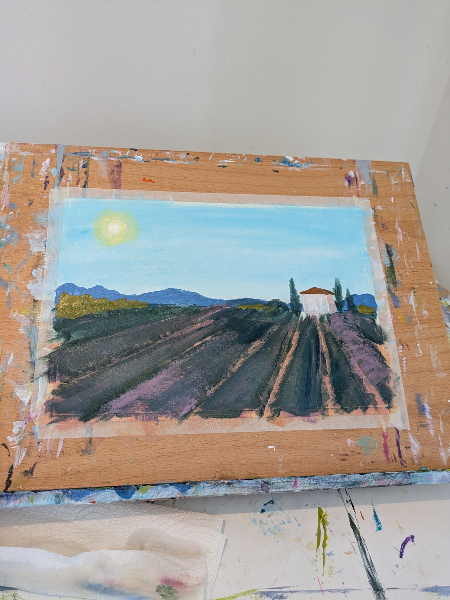 LAVENDER FIELD - Painting Workshop at Megan's Welwyn, Hertfordshire - Wednesday 19th NOVEMBER 2025, 7.30pm