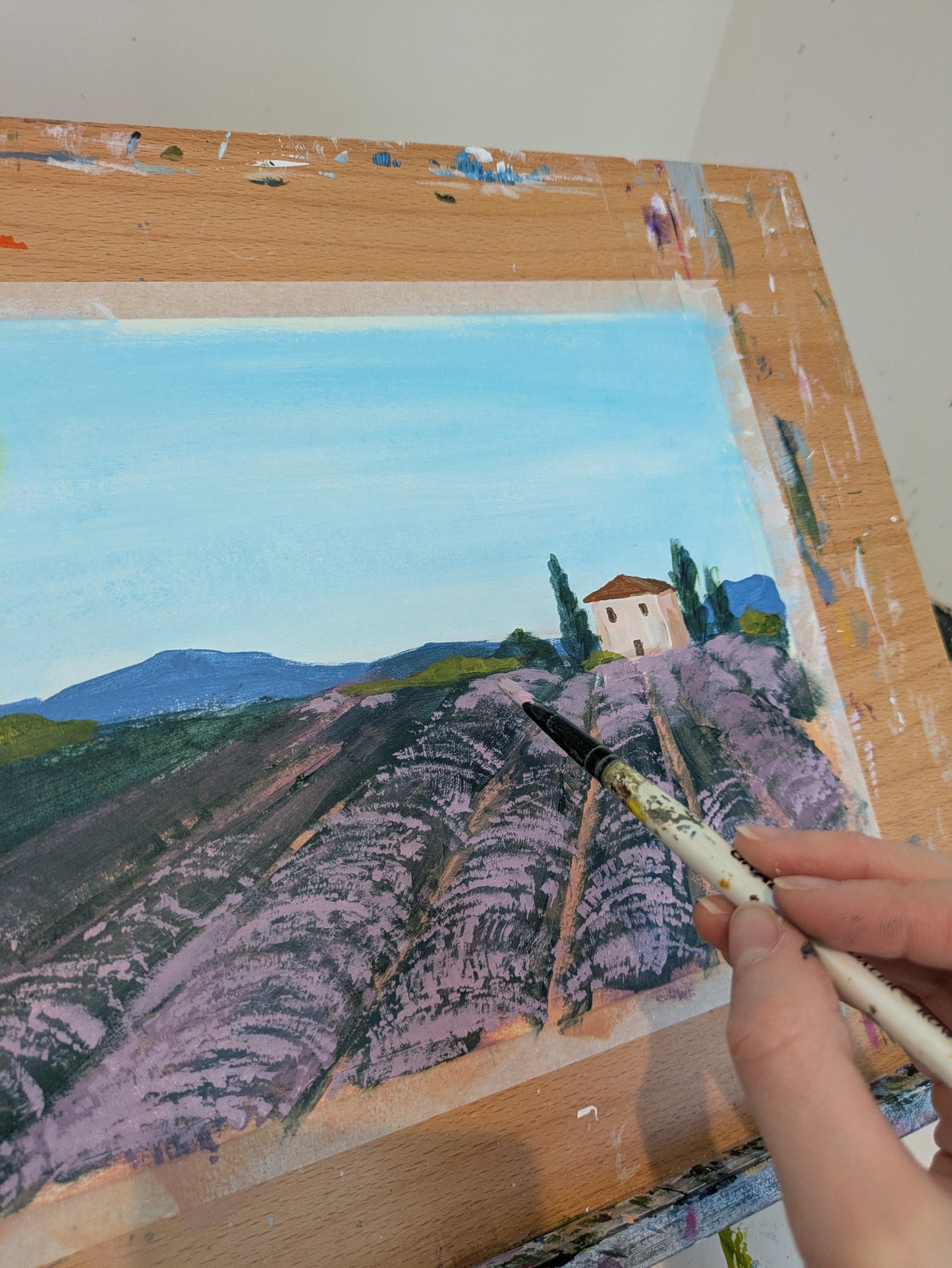 LAVENDER FIELD - Painting Workshop at Megan's Welwyn, Hertfordshire - Wednesday 19th NOVEMBER 2025, 7.30pm