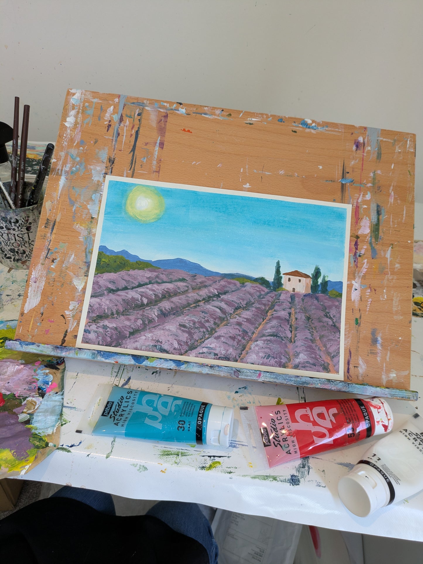 LAVENDER FIELD - Painting Workshop at Megan's Welwyn, Hertfordshire - Wednesday 19th NOVEMBER 2025, 7.30pm