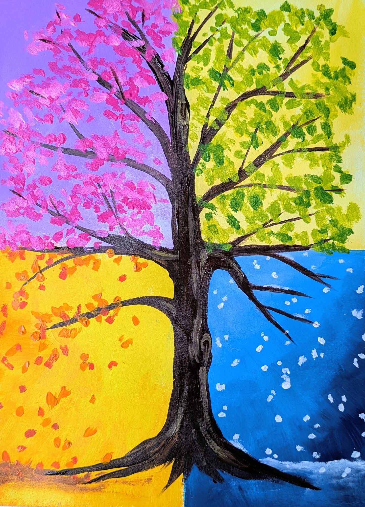THE FOUR SEASONS - Painting Workshop at The Three Hammers, Mill Hill, London - Thursday 8th JANUARY 2026, 7.30pm