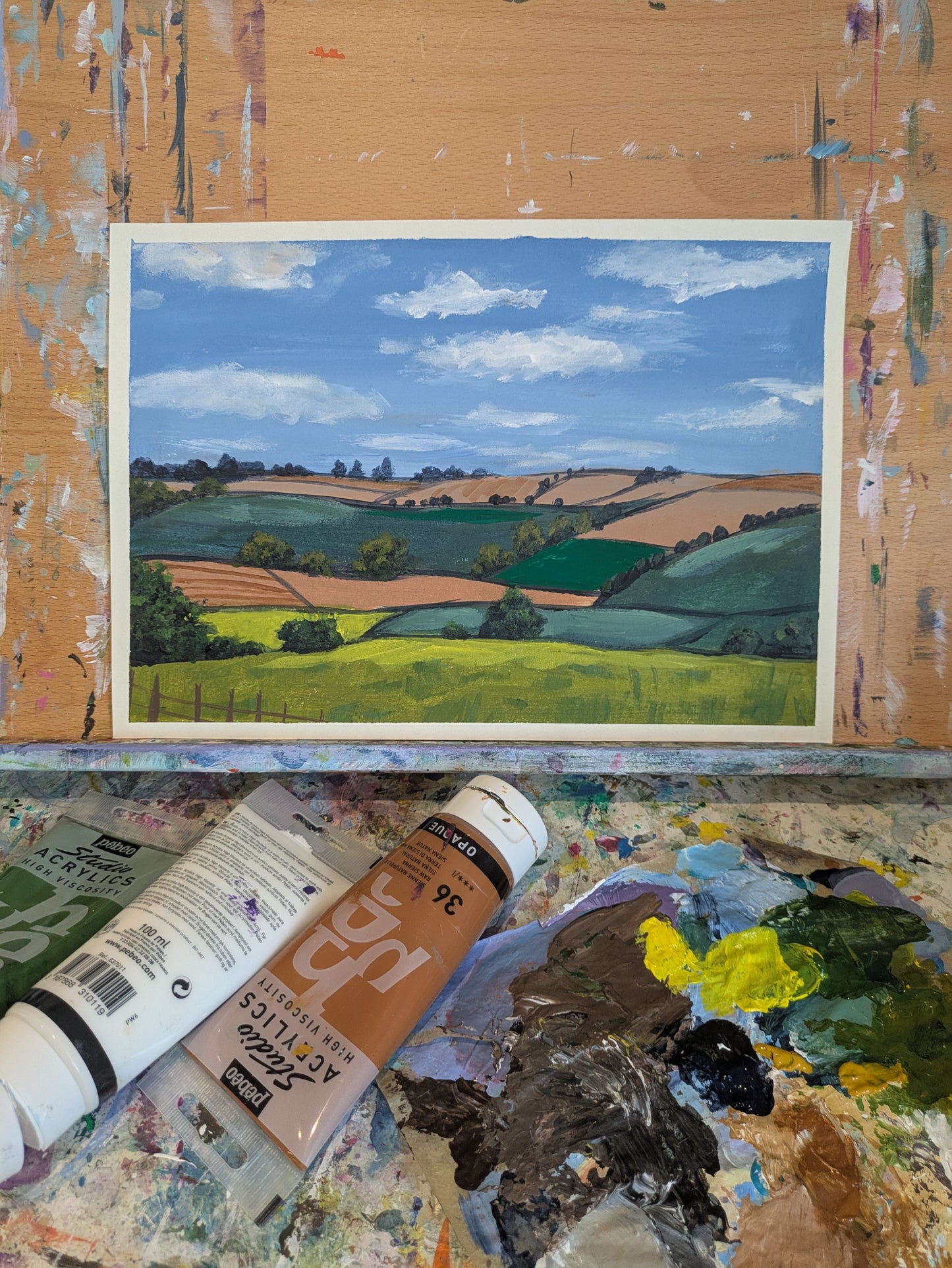 PATCHWORK COUNTRYSIDE - Painting Workshop at Odyssey Spa, Knebworth - Monday 20th JULY 2026, 10am
