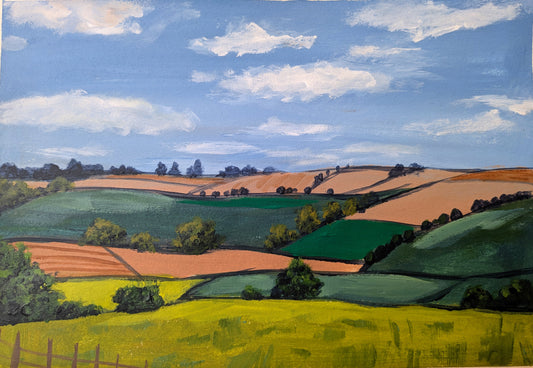 PATCHWORK COUNTRYSIDE - Painting Workshop at Odyssey Spa, Knebworth - Monday 20th JULY 2026, 10am