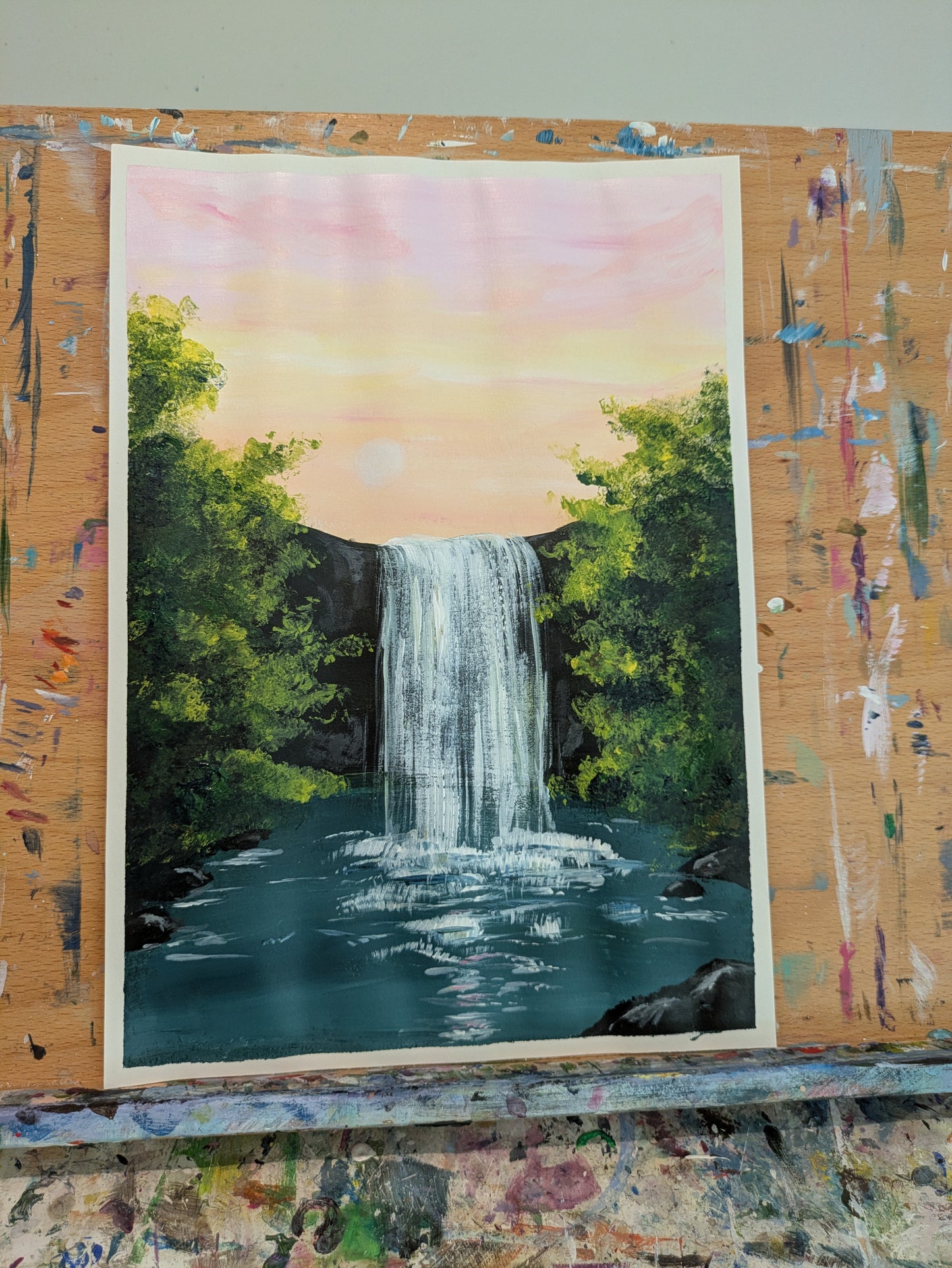 TWILIGHT FALLS - Sip & Paint Workshop at The Griffin, Whetstone, London - Thursday 20th AUGUST 2026, 7.30pm