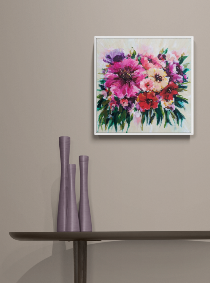 Bursting Blooms II (40x40cm)