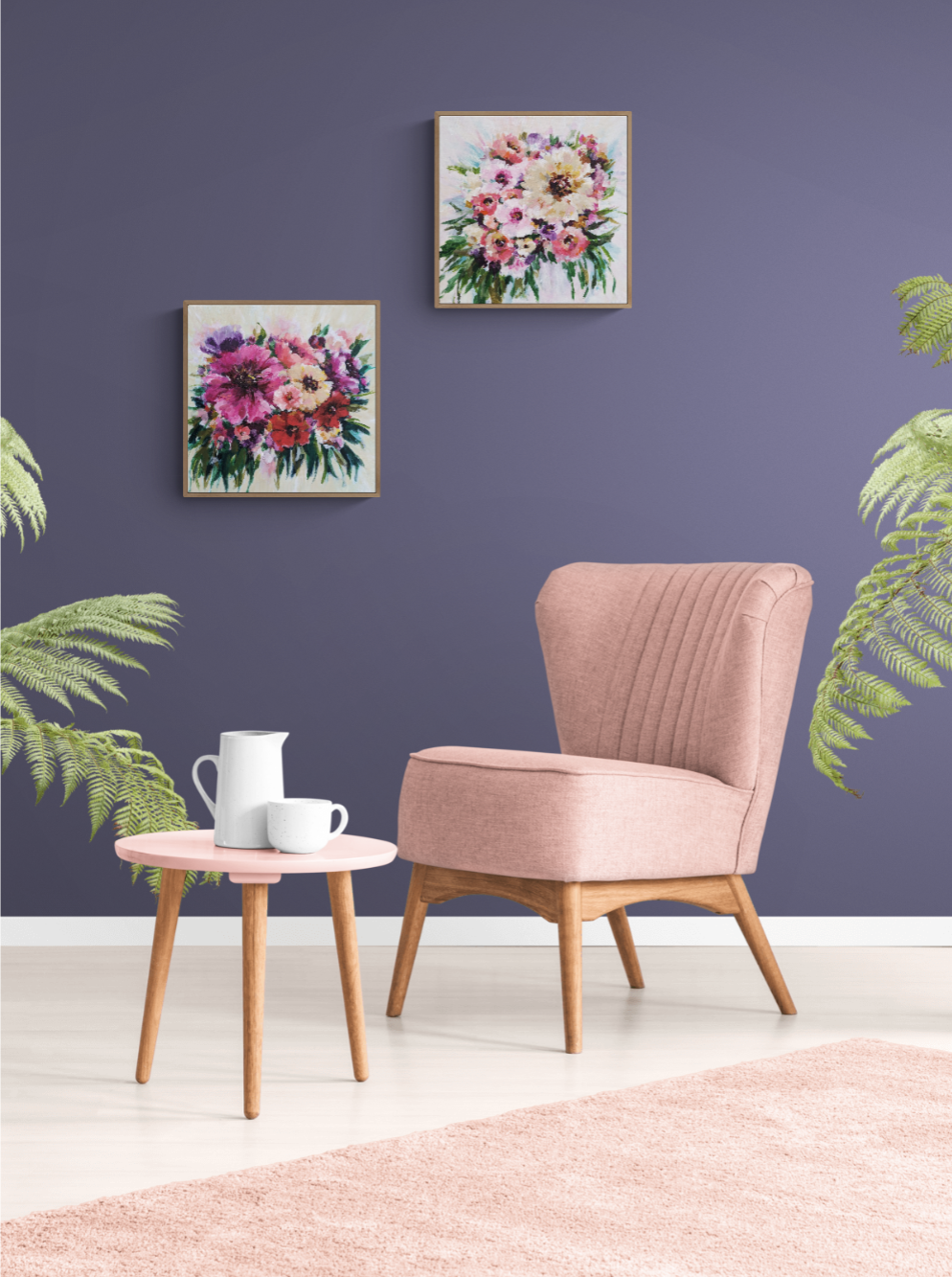 Bursting Blooms II (40x40cm)