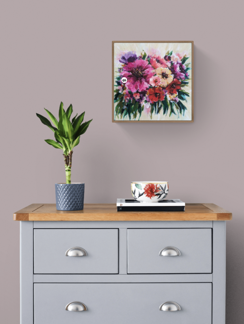 Bursting Blooms II (40x40cm)