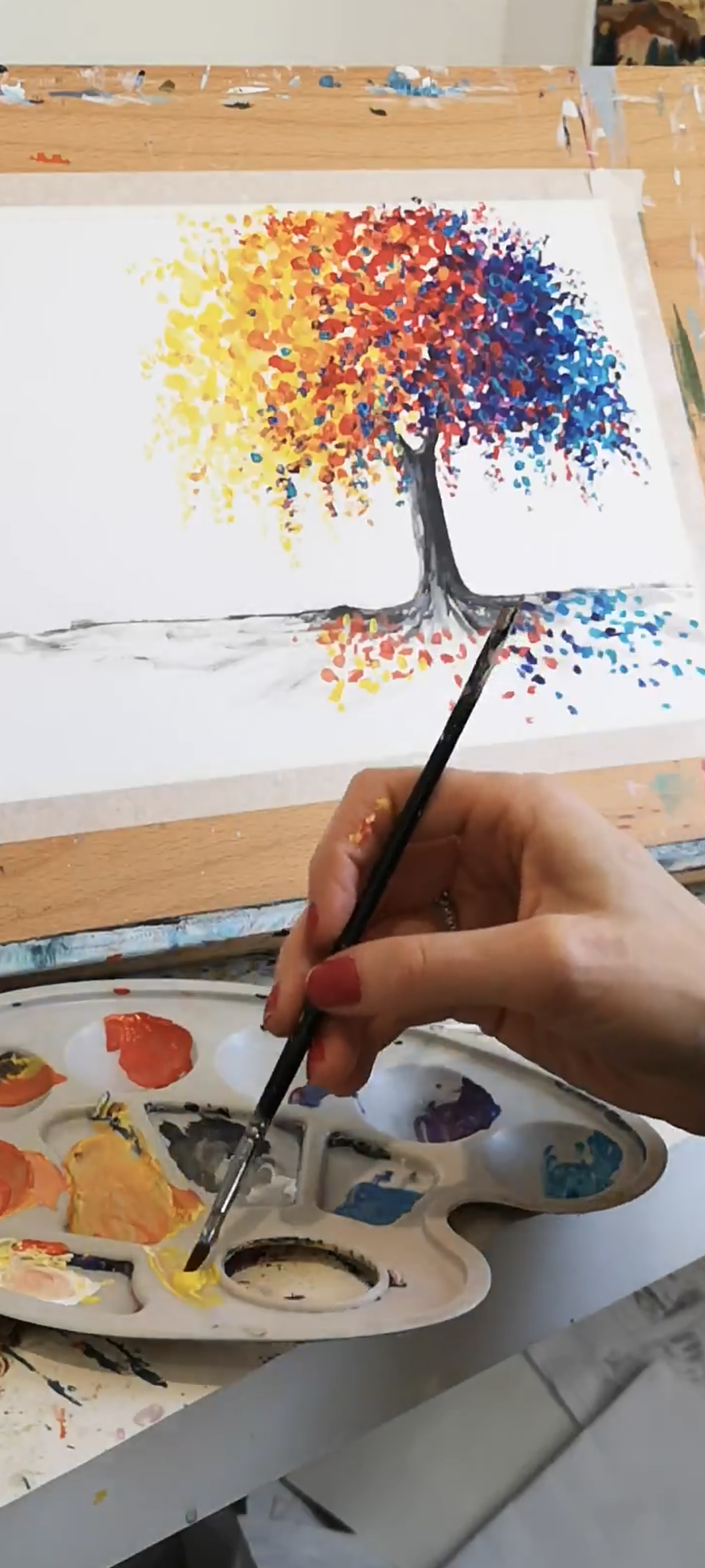 TREE OF HOPE - Painting Workshop at The Glasshouse, Hitchin, Herts - Tuesday 25th NOVEMBER 2025, 7.30pm