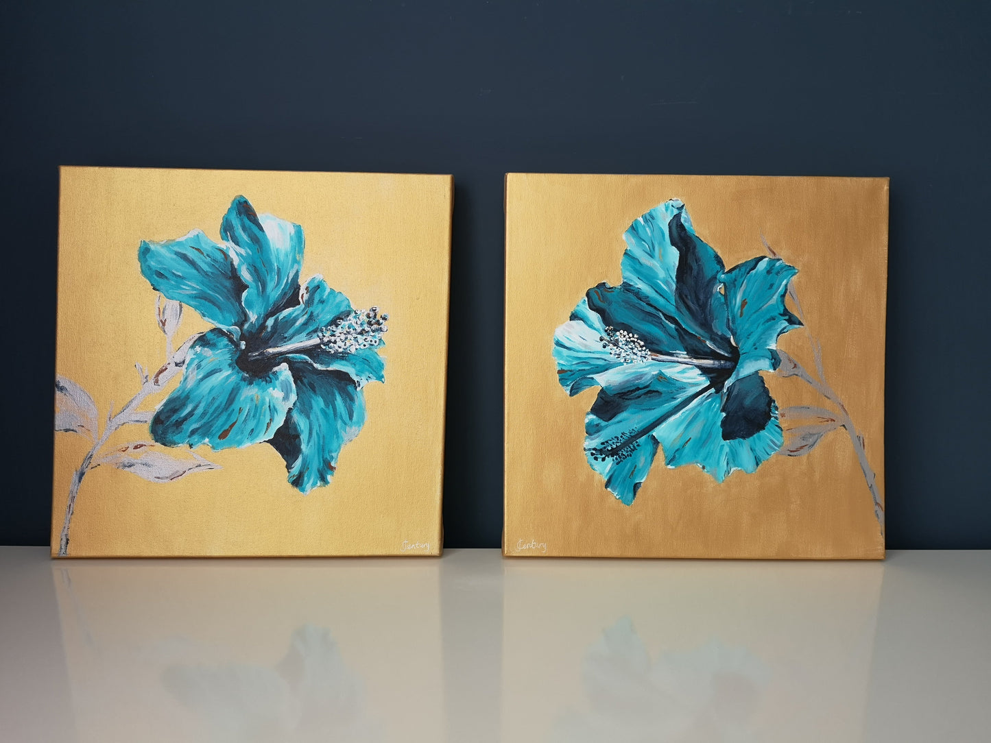 VIBRANT STYLISED FLOWERS - Painting Workshop at The Howard Centre, Welwyn Garden City, Herts - 16th NOVEMBER 2023