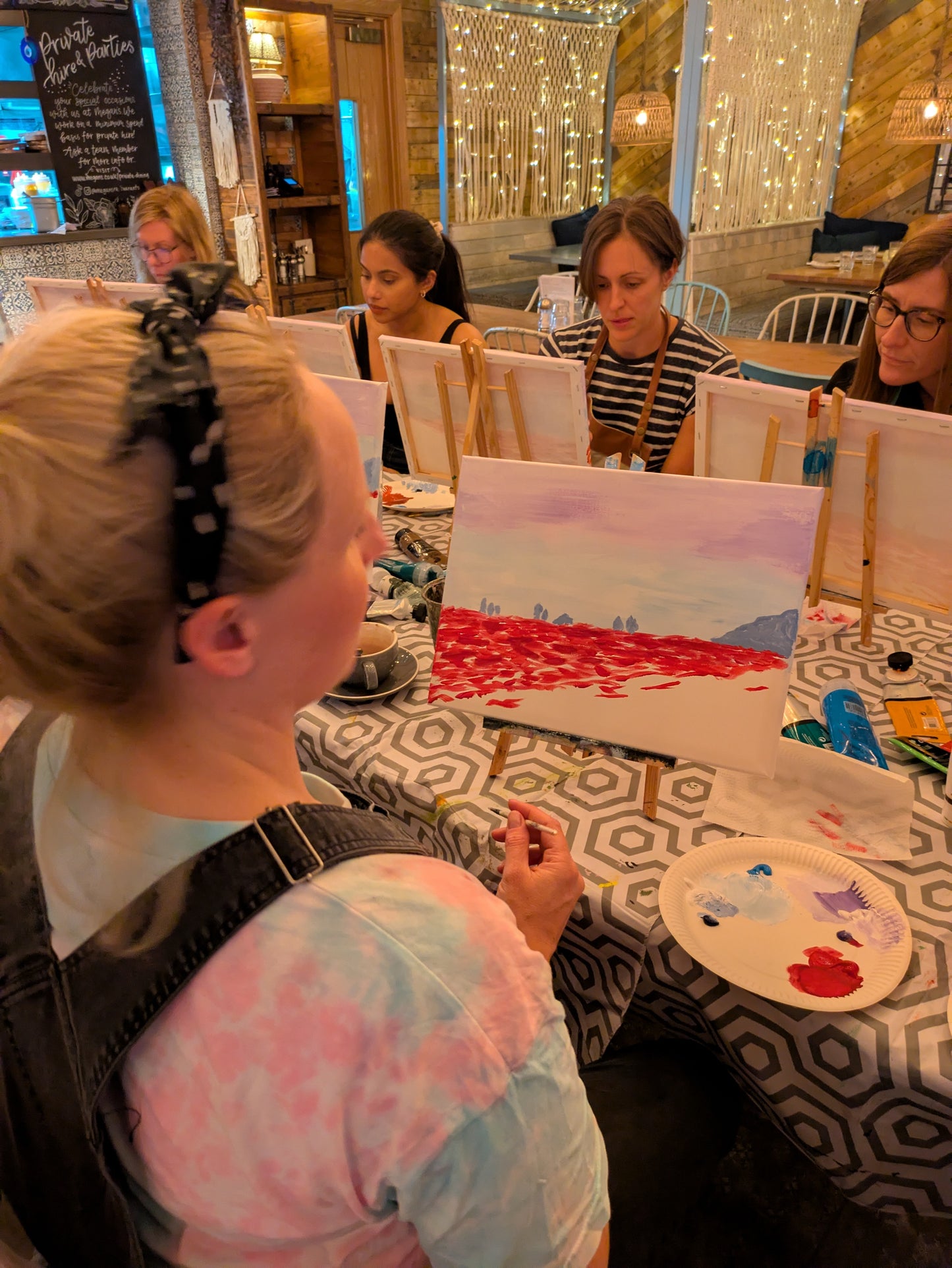 POPPY FIELD - Painting Workshop at Odyssey Spa, Knebworth, Hertfordshire - Monday 6th OCTOBER 2025, 10am
