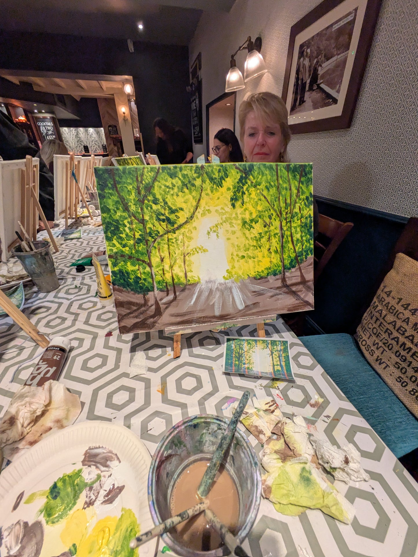 PATH TO THE LIGHT - Painting Workshop at Megan's Restaurant, Hertfordshire - Tuesday 6th JANUARY 2026, 10am