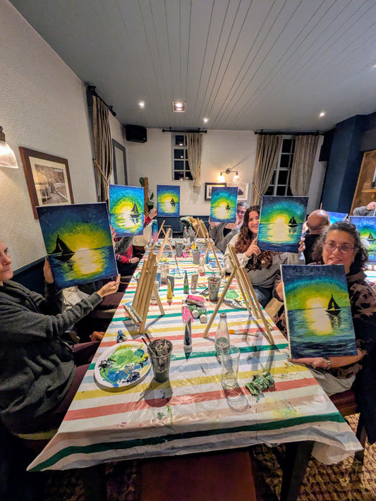 SAIL AWAY - Painting Workshop at Eden Bar, Enfield, Middlesex - Thursday 20th NOVEMBER 2025, 7.30pm