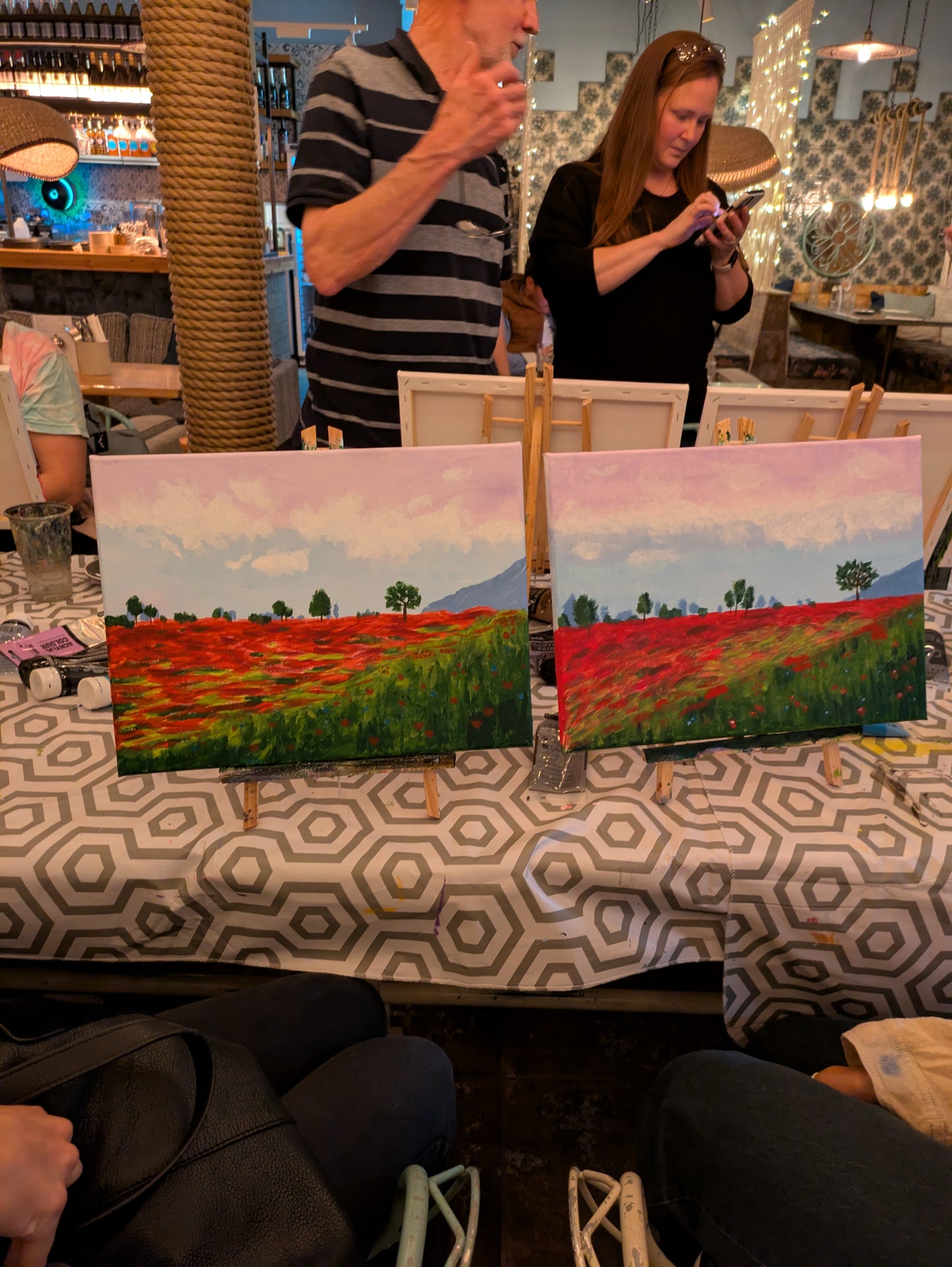 POPPY FIELD - Painting Workshop at Odyssey Spa, Knebworth, Hertfordshire - Monday 6th OCTOBER 2025, 10am