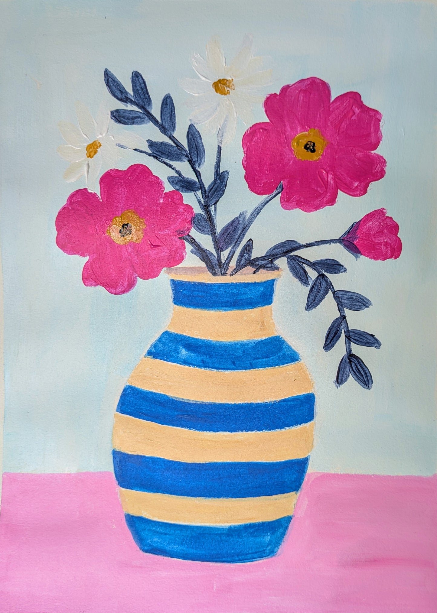 QUIRKY BLOOMS - Painting Workshop at Megan's Restaurant, Welwyn, Hertfordshire - Tuesday 30th SEPTEMBER 2025, 7.30pm