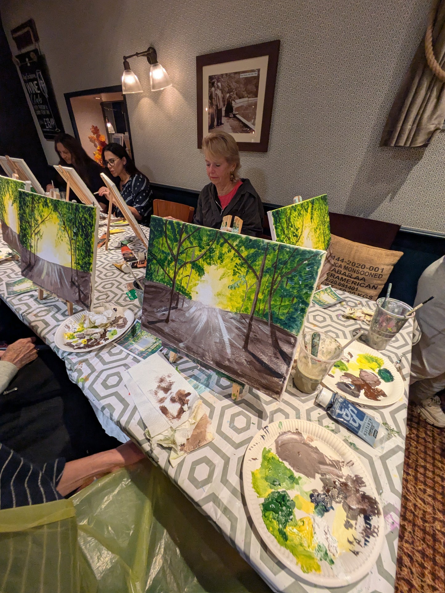 PATH TO THE LIGHT - Painting Workshop at Megan's Restaurant, Hertfordshire - Tuesday 6th JANUARY 2026, 10am