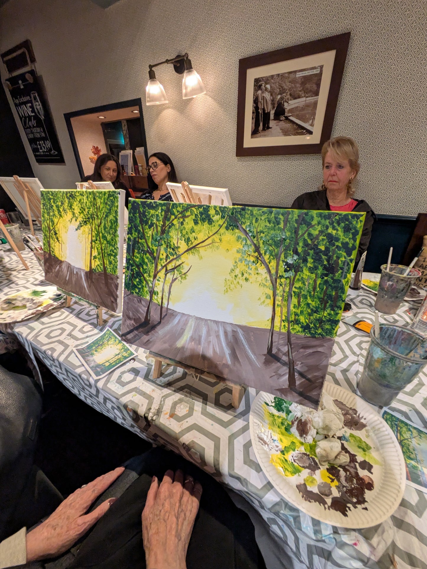 PATH TO THE LIGHT - Painting Workshop at Megan's Restaurant, Hertfordshire - Tuesday 6th JANUARY 2026, 10am