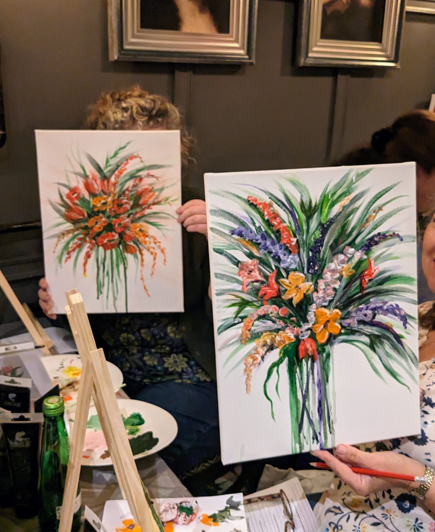ABSTRACT FLOWER BOUQUETS - Painting Workshop at The Howard Centre, Welwyn Garden City - 20th SEPTEMBER 2023