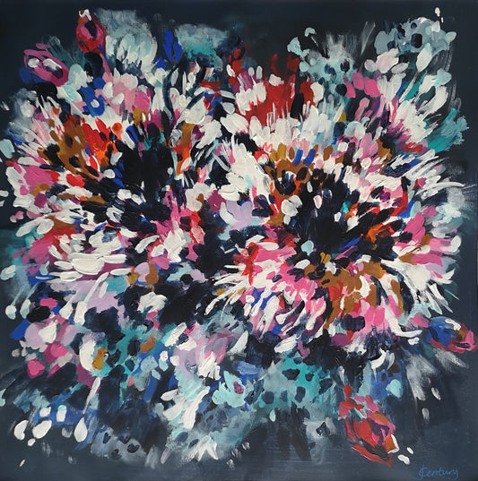 Floral Fireworks (40x40cm)