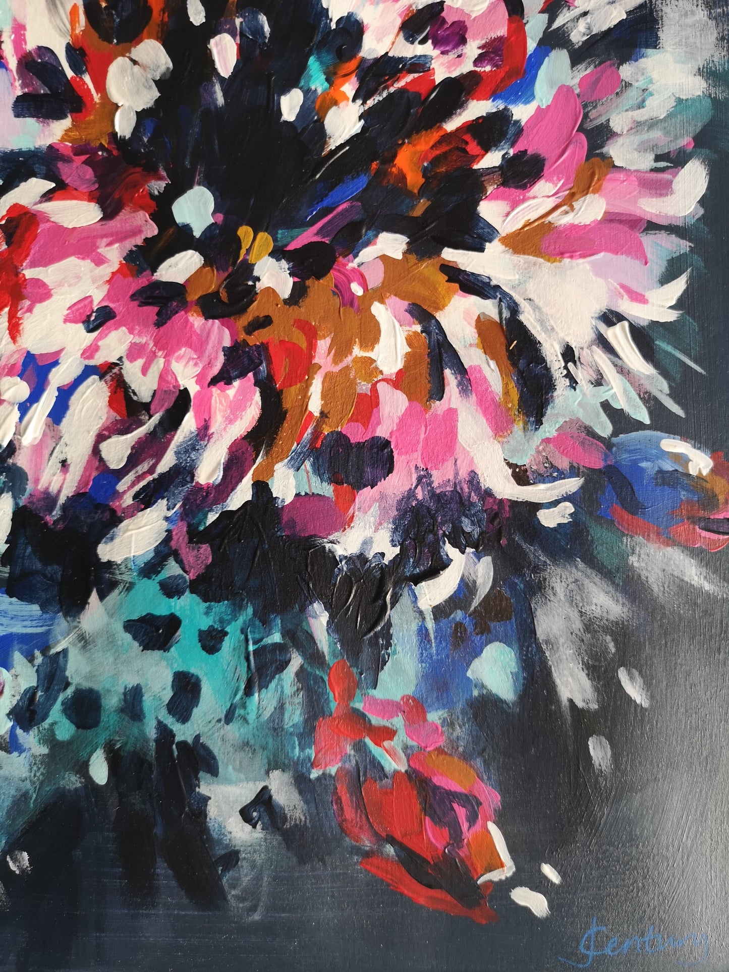 Floral Fireworks (40x40cm)
