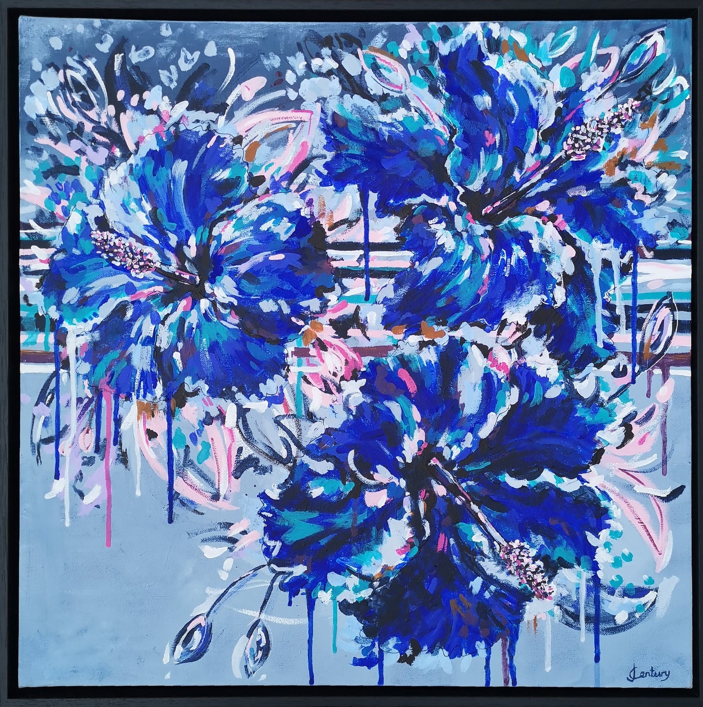 Hibiscus Lagoon (60x60cm)