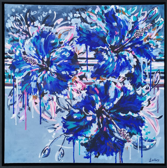 Hibiscus Lagoon (60x60cm)