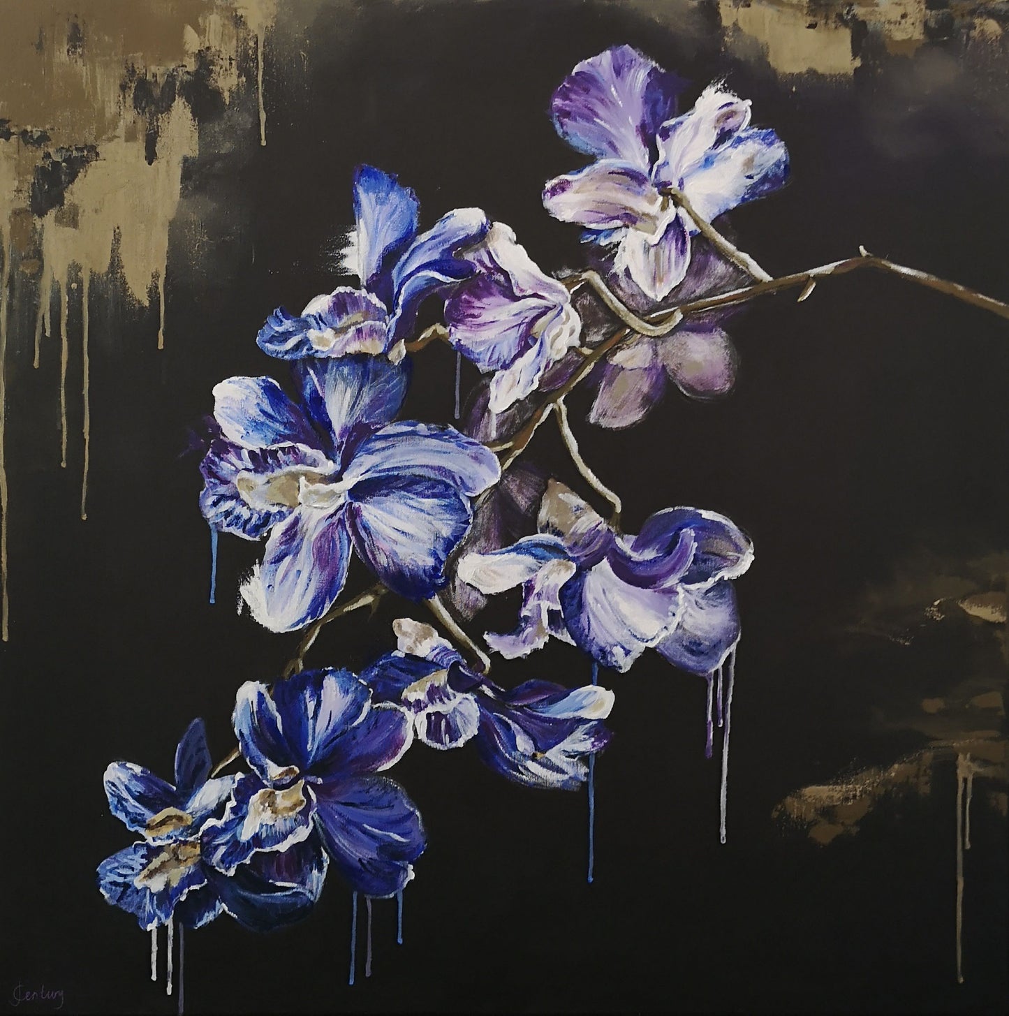 Orchid Falls (80x80cm)