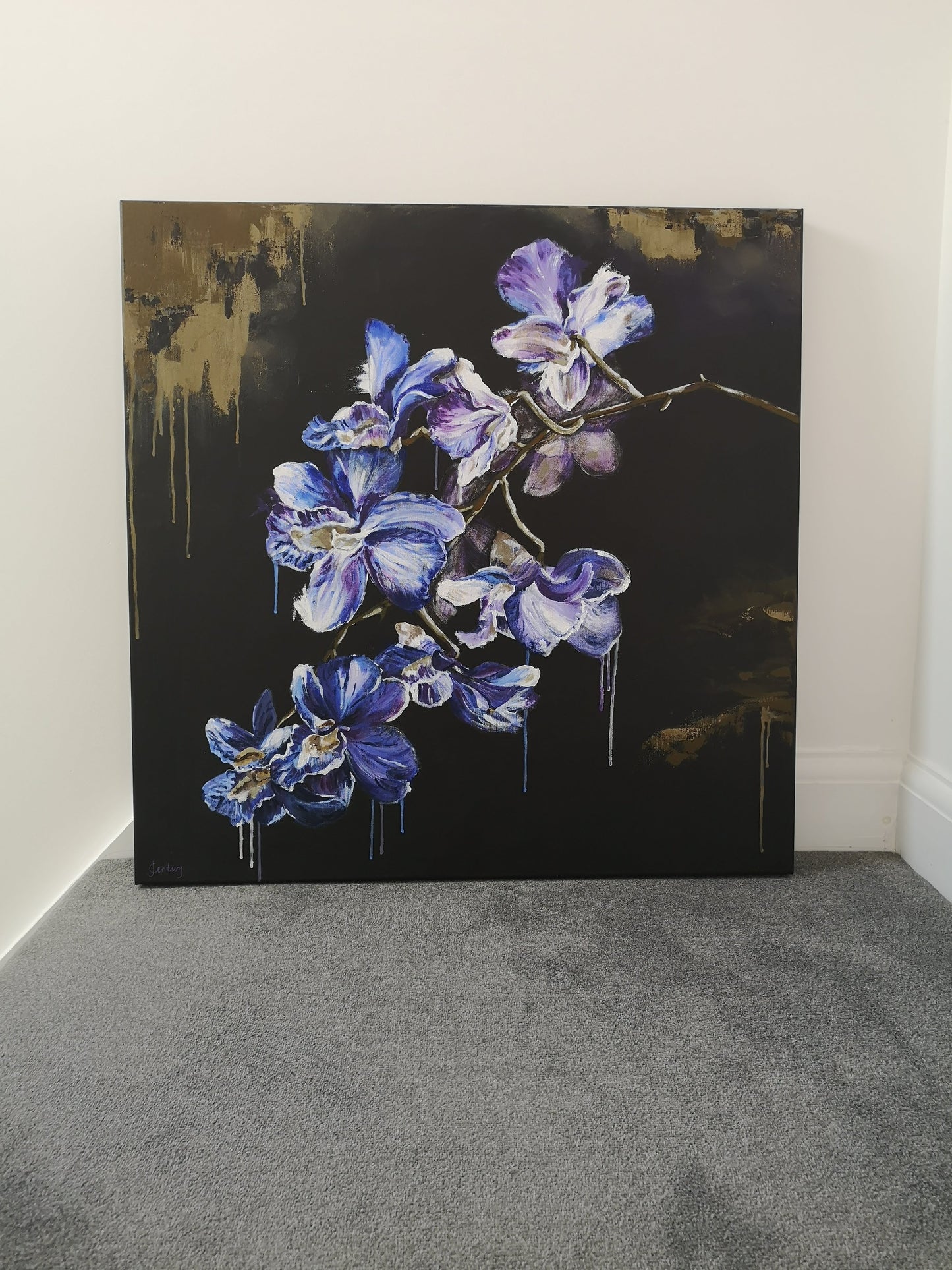 Orchid Falls (80x80cm)
