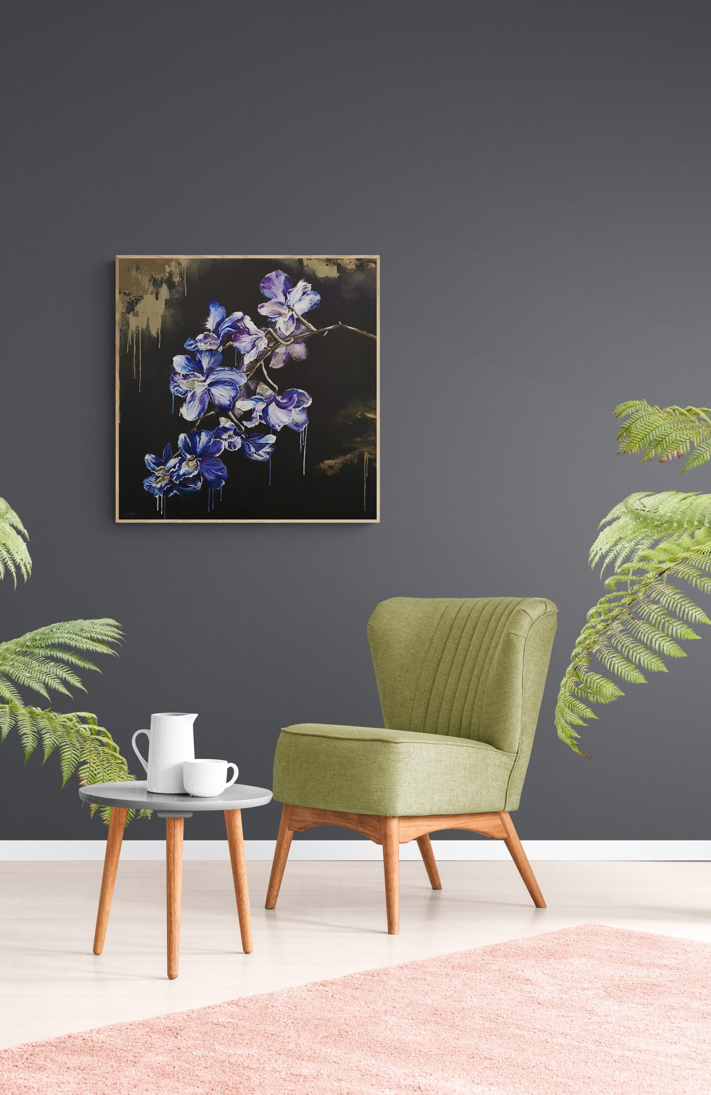 Orchid Falls (80x80cm)