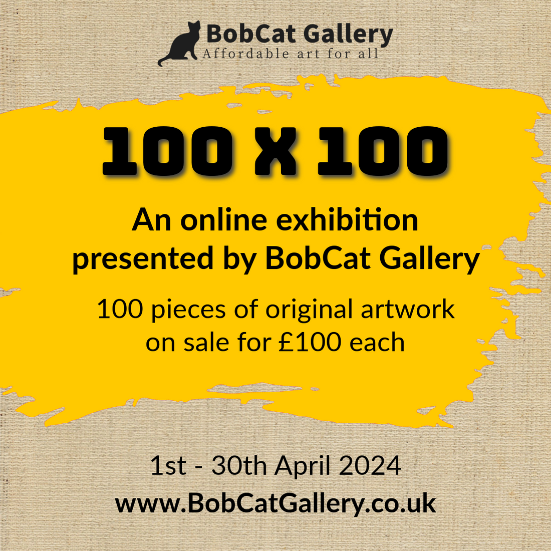 APRIL 2024: 100x100 Exhibition