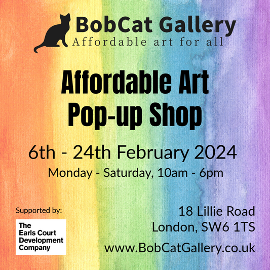 FEBRUARY 2024: Affordable Art Pop-up, Earls Court, London