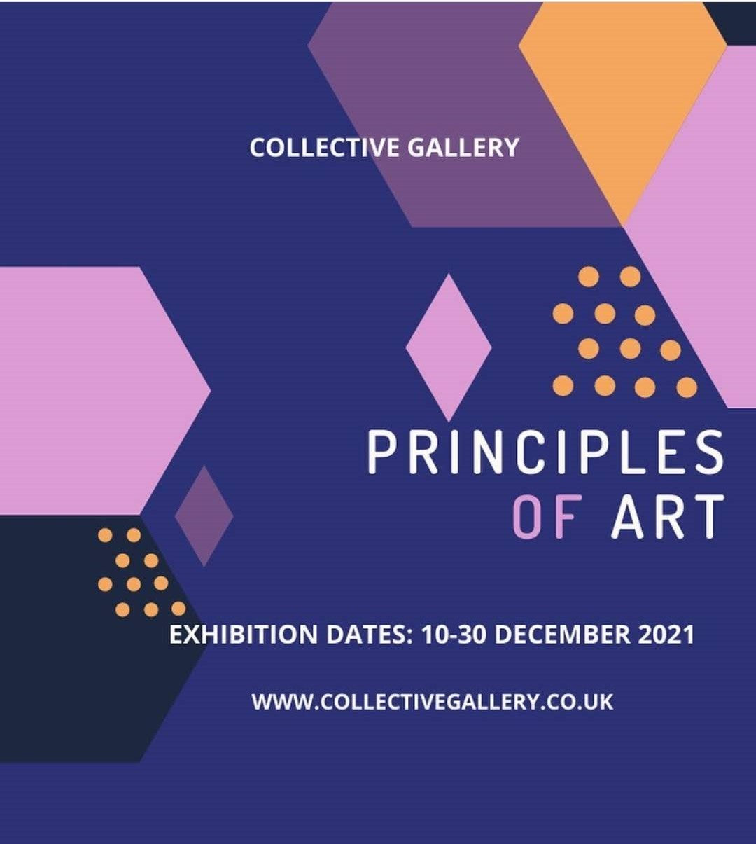 Collective Gallery Exhibition Poster featuring paintings by Judy Century Art