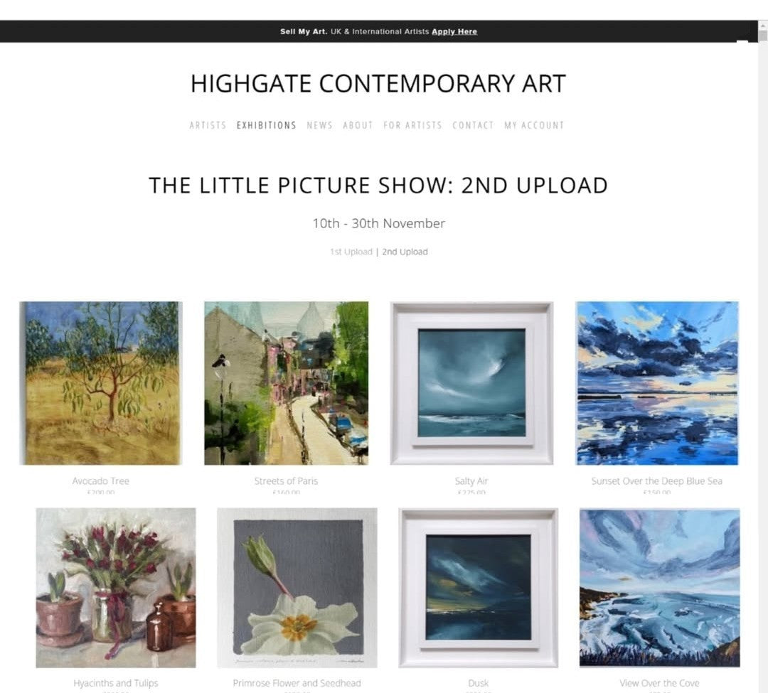 NOVEMBER 2024: Highgate Contemporary Art - Little Picture Show