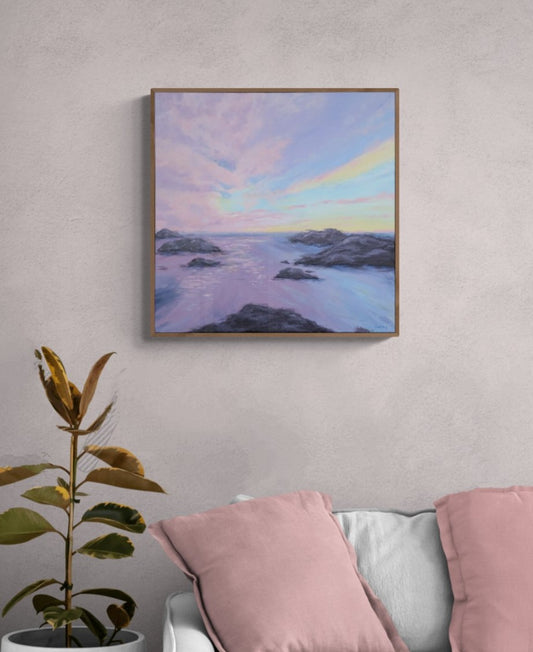 Beyond the Rocks (60x60cm)