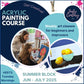 Weekly Acrylic Painting Classes, Herts - TUESDAY Morning Short Course - SUMMER (June - July 25) - Datchworth Parish Church, Hertfordshire