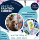 Weekly Acrylic Painting Classes, Hertfordshire - TUESDAY Morning Course - 7 week WINTER TERM #2 (Nov - Dec 25) - Datchworth Parish Church Hall, Hertfordshire