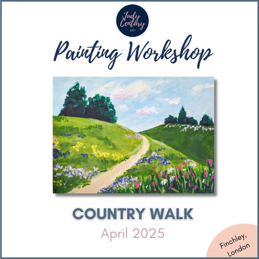 COUNTRY WALK - Painting Workshop at The Barn, Finchley, London - Wednesday 23rd April 2025, 10.30am
