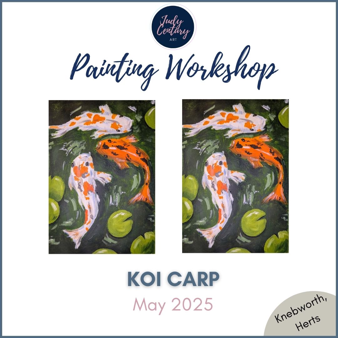 KOI CARP - Painting Workshop at Odyssey Spa, Knebworth - Monday 12th May 2025, 10am