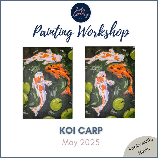 KOI CARP - Painting Workshop at Odyssey Spa, Knebworth - Monday 12th May 2025, 10am